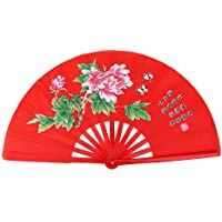 SolUptanisu Fan de Kung Fu-Fan de Tai Chi de Artes Marciales Abanicos de Bambu Plegables Chino Abanico Práctica de Danza…